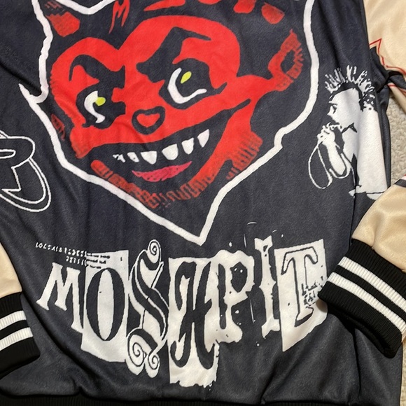 Repent Misfits Serabl Unleash The Chaos Moshpit Bomber Jacket - Picture 4 of 11